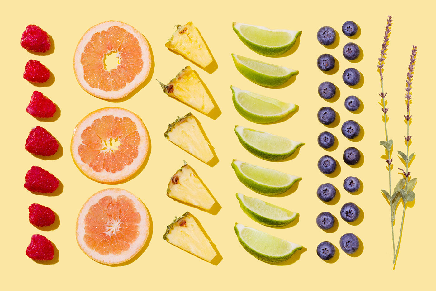 Quark Baby best first fruits for babies raspberries grapefruit pineapple lime blueberries lavender