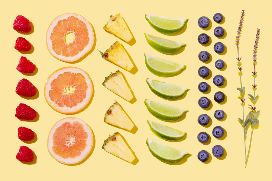 Quark Baby best first fruits for babies raspberries grapefruit pineapple lime blueberries lavender