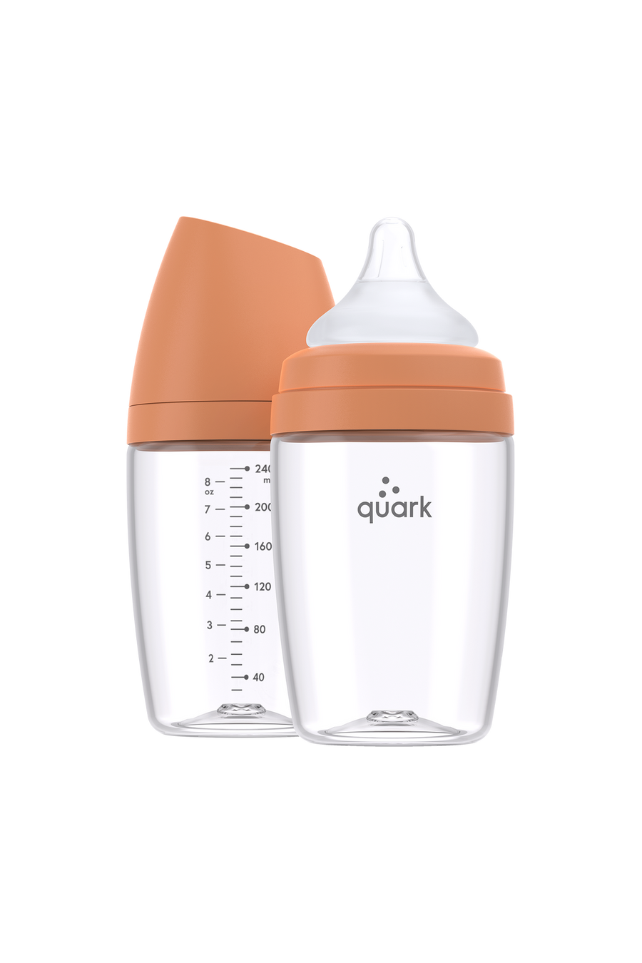 BuubiBottle Max orange bottle shown complete for the first 90 days starter set