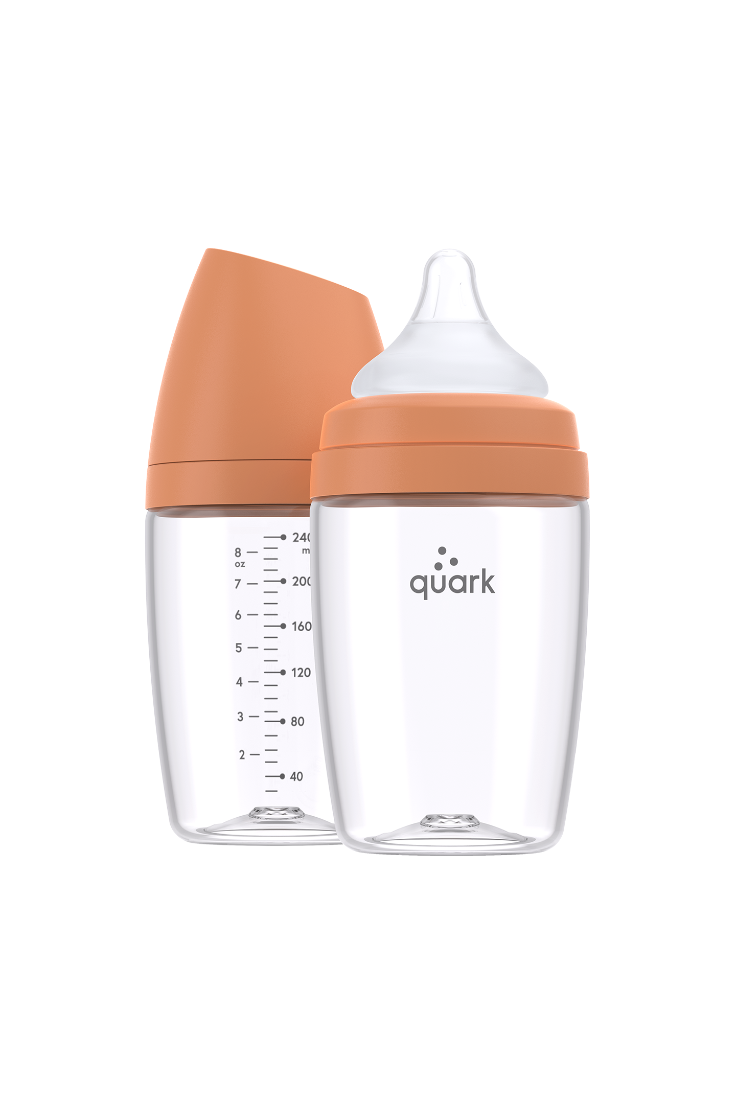 BuubiBottle Max Hybrid Feeding Bottle Ionic Orange Quark Baby