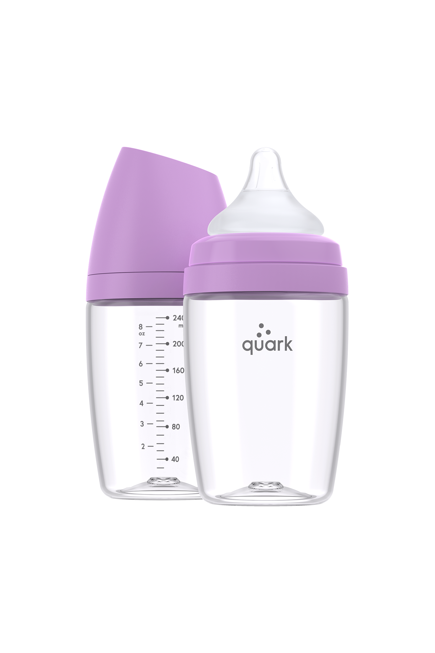 BuubiBottle Max Hybrid Feeding Bottle Proton Purple Quark Baby